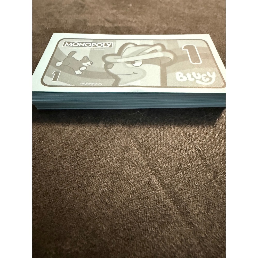 Bluey Monopoly Junior Replacement Money Stack $1 Bills Board Game Parts - Picture 2 of 2